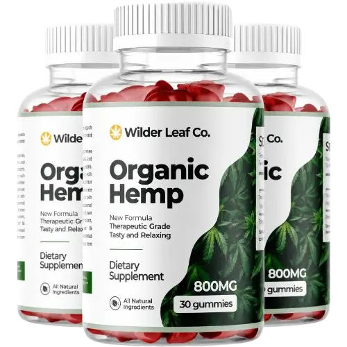Wilder Leaf Hemp Gummies bottles